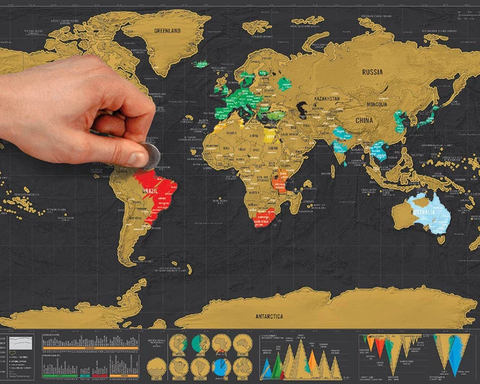 SCRATCH OFF TRAVELERS MAP